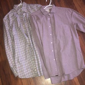 Two men’s dress shirts